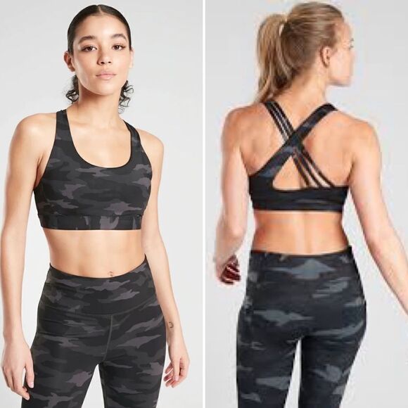 Athleta Run Free Camo Bra - Picture 1 of 5